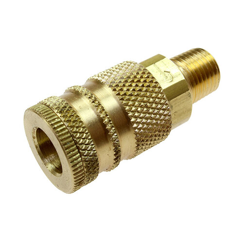 Coupler - 3/8" MPT Thread - Brass