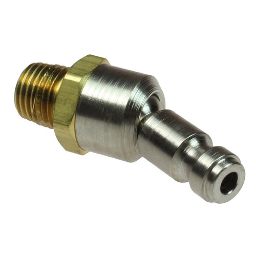 Ball Swivel Connector - 1/4" MPT Thread - Steel/Brass