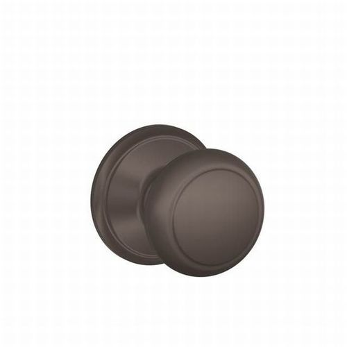 Andover Knob Passage Lock with 16080 Latch and 10027 Strike Oil Rubbed Bronze Finish