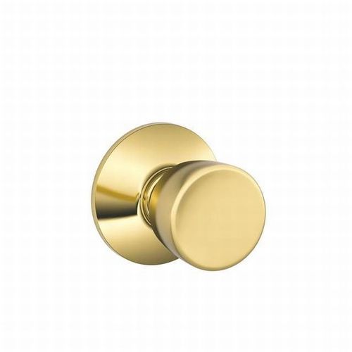 Bell Knob Passage Lock with 16080 Latch and 10027 Strike Lifetime Brass Finish