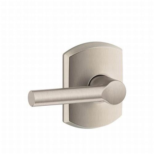 F94 Broadway Inside Trim for Dummy Handleset with Greenwich Trim, Satin Nickel