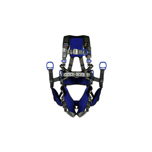 X300 1113191 Gray Medium Construction-Style Back, Leg Padding Body Harness - Polyester