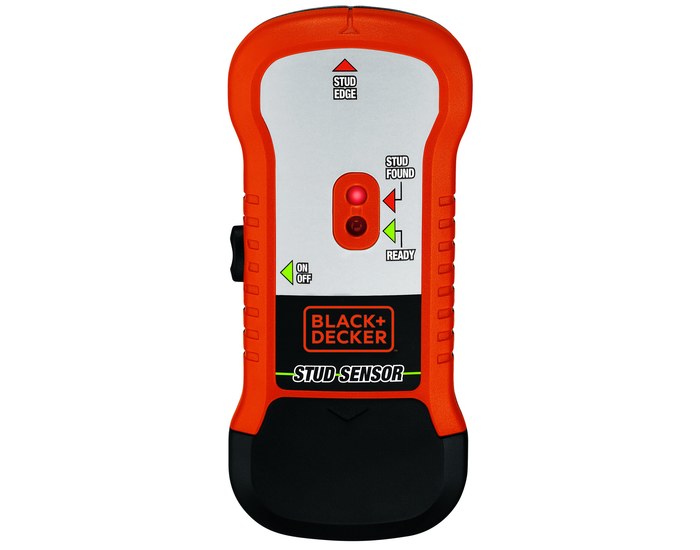 Black+Decker SF100 Stud Sensor, 3/4 in Detection, Orange, Detectable Material: Metal/Wood