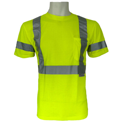 Bal ve -018 Lime 3XL Polyester High-Visibility Vest - 1 Pockets