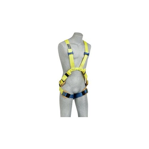 Yellow Medium Vest-Style Body Harness - Nylon Webbing