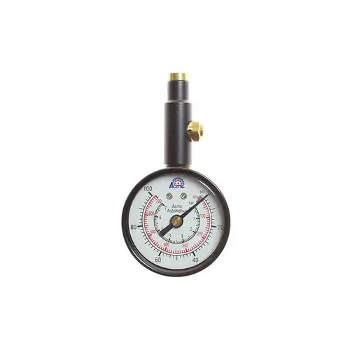 Coilhose A530 0 to 100 psi Dial Straight Tire Pressure Gauge