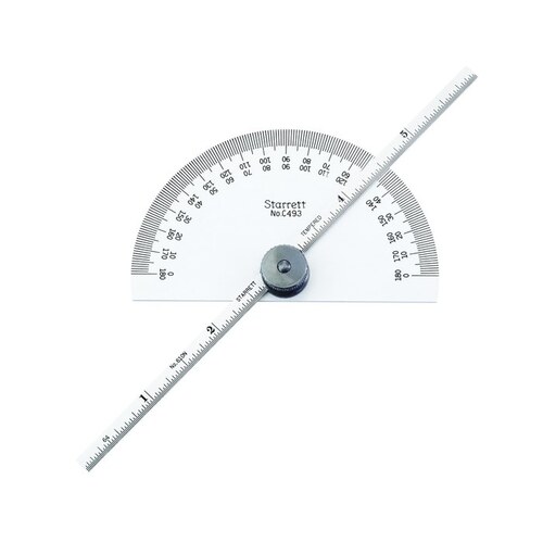 Starrett C493 Protractor and Depth Gauge 6" (150mm) Length