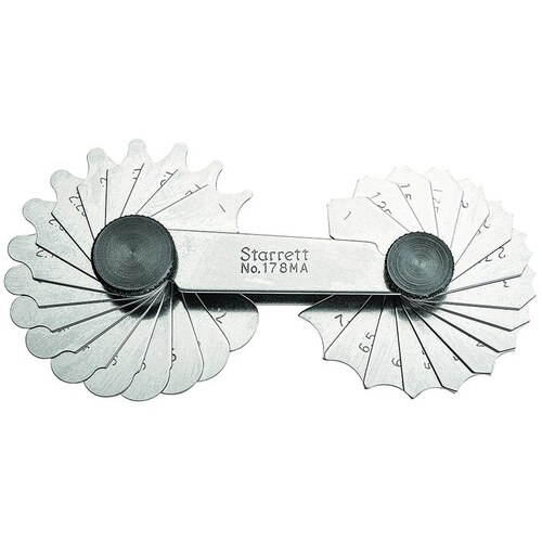 Starrett 178MA Fillet or Radius Gauge