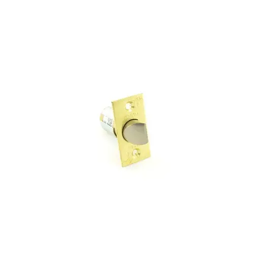 2-3/4" Square 1-1/8" Face Spring Latch for W Series Bright Brass Finish