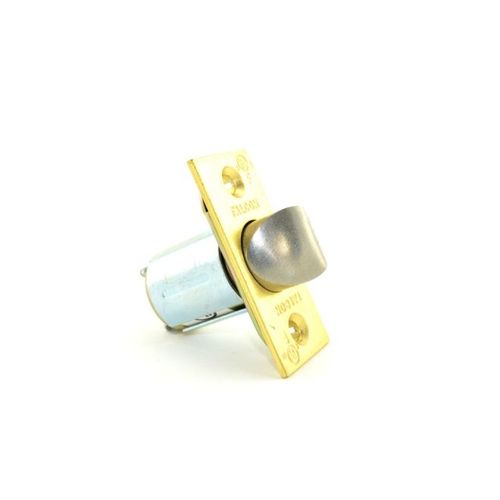 2-3/8" Square 1" Face Spring Latch for W Series Bright Brass Finish