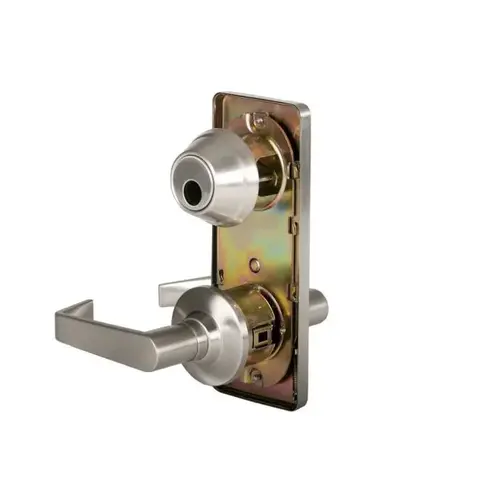 Sierra Single Locking with SC1 Keyway, 2-3/4" Backset and ASA Strike Satin Nickel Finish