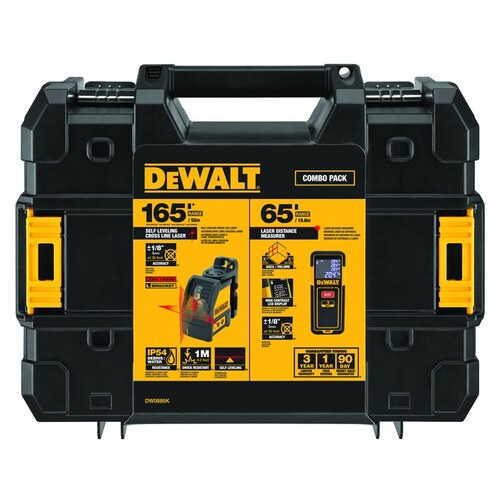 Red Cross Line Laser Level & Distance Measurer Kit