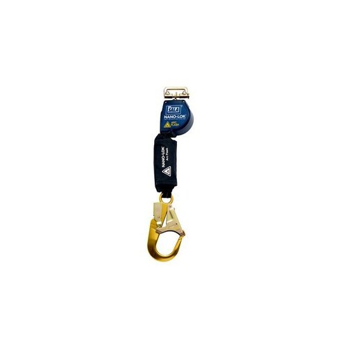 Arc Flash Black/Blue Kevlar Webbing Self-Retracting Lifeline - 8 ft Length
