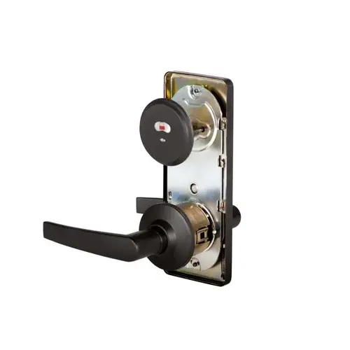 Interconnected Indicator Lock with 2-3/4" Narrow Square Backset and 118F Strike Oil Rubbed Bronze Finish