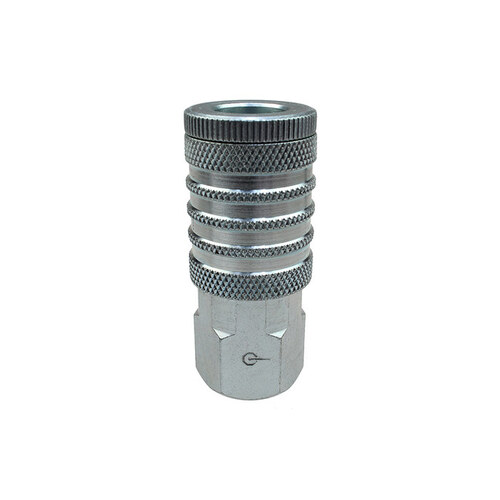 Coupler - 3/8" FPT Thread - Plated Steel
