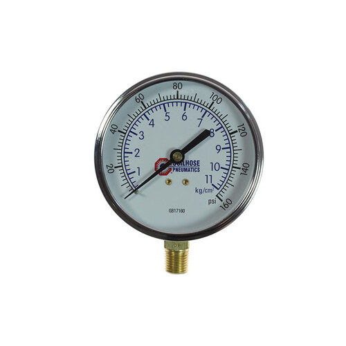 1/4" Dial Gauge - Chrome Plated