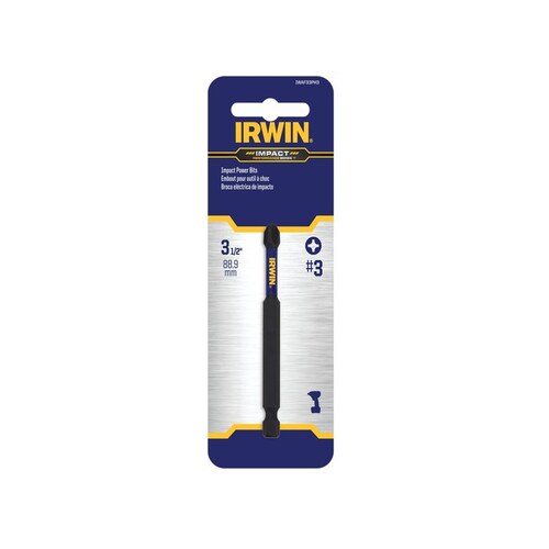 Phillips Impact Power Bit - #3 Tip - 1/4" Shank - 4" Length