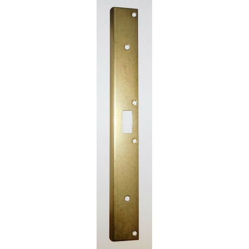 1-3/4" x 18" Single Hole Strike Brass Plated Finish