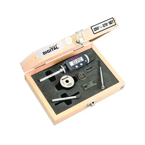 Starrett S770BXTCZ 6 to 10mm, 58mm Gage Depth, 0.001mm Resolution, Friction Thimble, IP65 Electronic Inside Hole Micrometer Set