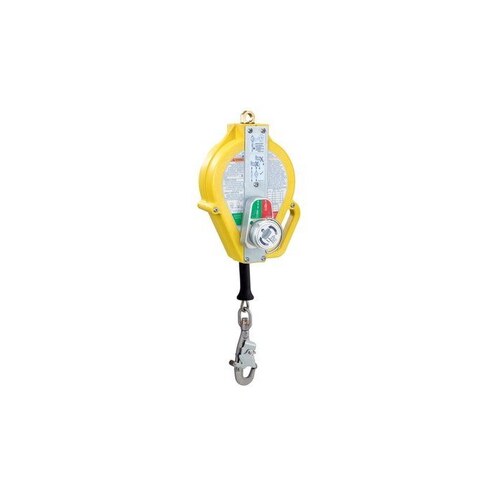 Yellow Stainless Steel Self-Retracting Lifeline - 50 ft Length