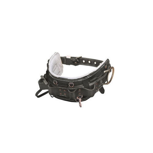 8449-1 Black Leather Full-Floating Body Belt - Linemen Belt - 5" Width - 51 to 61" Waist Sizes