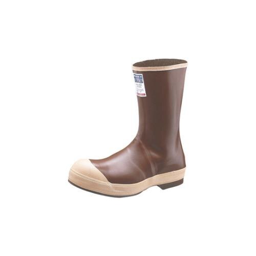 Brown/Tan 15 Steel Toe Work Boots - Reinforced Toe Protection - 12" Height - Neoprene Upper, PVC Sole and Steel Toe Cap