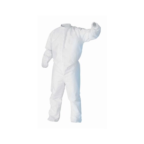 KimberlyClark 88847 A5 White 3XL SMS Fabric Disposable Cleanroom