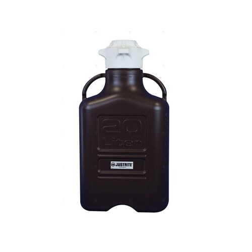 Dark Amber Polypropylene 20 L Safety Can - 25.2" Height