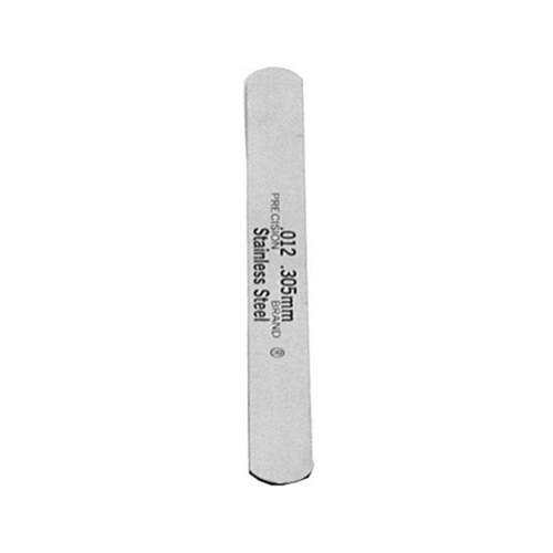 Stainless Steel Feeler Gage - 1/2" Width x 5" Length x 0.0015" Thick - pack of 10