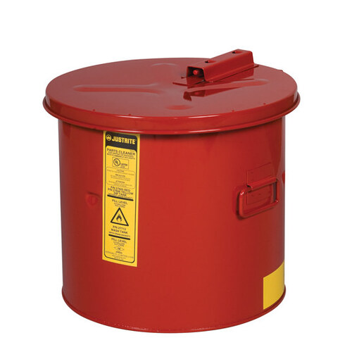 Red Steel 5 gal Safety Can - 13" Height - 13 3/4" Overall Diameter
