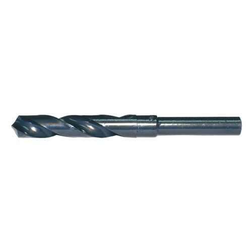 1680 19/32" Reduced Shank Drill - Radial 118 Point - 3.125" Spiral Flute - Right Hand Cut - 6" Overall Length - High-Speed Steel - 0.5" Shank - C