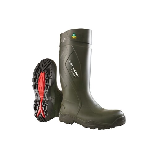 Dunlop E762943 Full Safety Green 13 Work Boot Reinforced Toe/Midsole