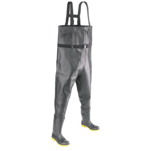 Dunlop 868670800 86867 Black 8 Chest Waders Reinforced Midsole
