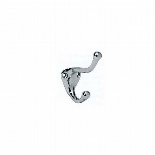 572 Coat and Hat Hook, Clear Coated Aluminum