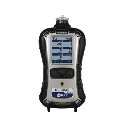 PGM-6248 Black Portable Gas Monitor - PID: 10.6 eV lamp (10 ppb-2000 ppm) - LEL - Carbon Monoxide (CO) - Oxygen (O2) - Gamma - Li-Ion Rechargeable Battery