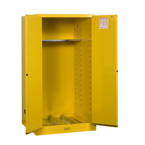 Justrite 896200 55 gal Yellow Steel Hazardous Material Storage