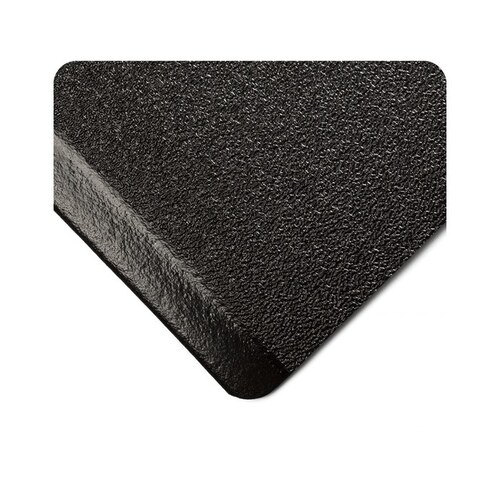 513 Black Sponge Pebbled Anti-Fatigue Mat - 2 ft Width - 3 ft Length