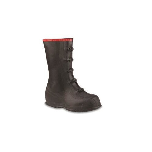 Black 13 Waterproof & Rain Overboots/Overshoes - 12" Height - Rubber Upper and Rubber Sole