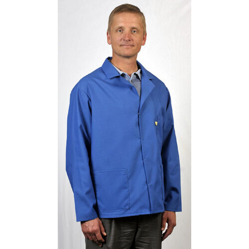 2XL Blue Lapel ESD / Anti-Static Jacket