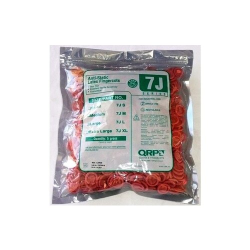 QRP 7J Pink XL Latex Powder Free Finger Cot