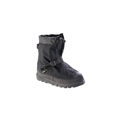 Black 2XL Waterproof & Rain Overboots/Overshoes - 11" Height - Nylon Upper