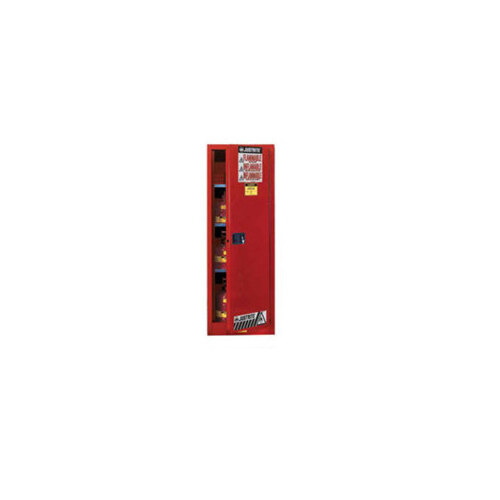 54 gal Red Steel Hazardous Material Storage Cabinet - 23 1/4" Width - 65" Height - Floor Standing
