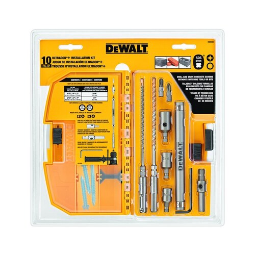 DEWALT DW5366 Anchor Drive Kit 10-Pieces 