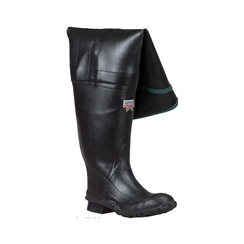 Black 14 Waterproof & Rain Boots - 31" Height - Rubber Upper and Rubber Sole