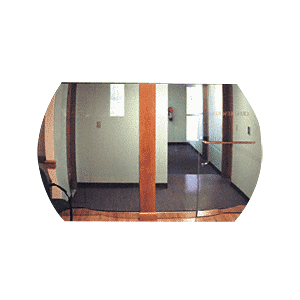 CRL TPLX2030 20" x 30" Diameter Indoor Clear Acrylic Rectangular Convex Mirror