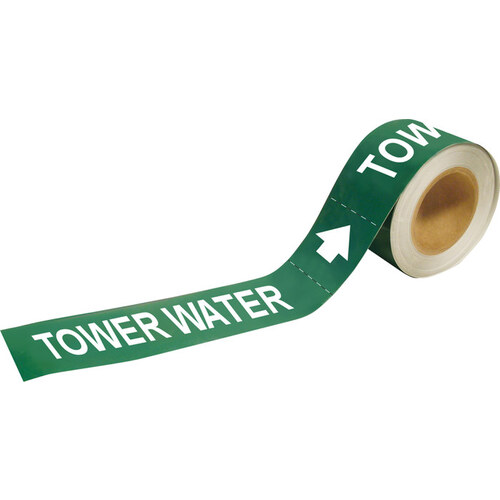 Brady 73935 Green Plastic Water SelfAdhesive Pipe Marker 2" Height