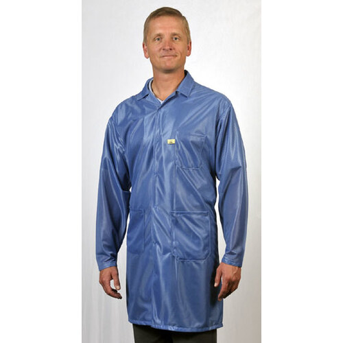 XL Blue Lapel ESD / Anti-Static Lab Coat - -23-XL