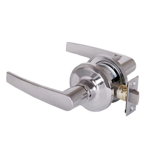 Slate Passage Lock with Square Adjustable Backset and 118F Strike Bright Chrome Finish