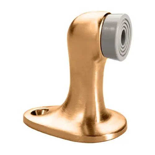 2-3/4" Gooseneck Floor Stop Satin Bronze Finish