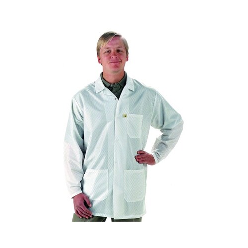 3XL White Lapel ESD / Anti-Static Lab Coat